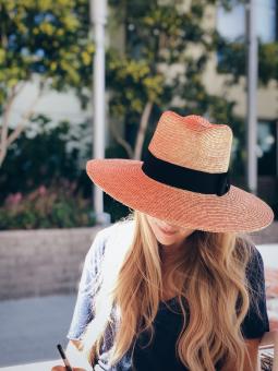 Free Stock Photo of Woman Hat Photo