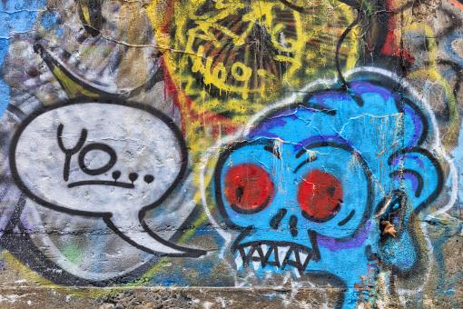 Free Stock Photo of Wild Mulholland Graffiti