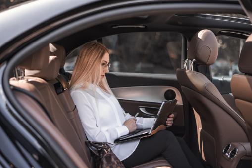 Free Stock Photo of Woman passenger