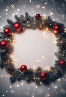 Free Stock Photo of Merry Christmas Background With Blank Space in the Middle