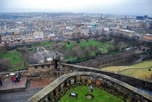 Free Stock Photo of Edinburgh Castle view