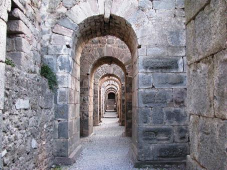 Free Stock Photo of Road in the bases of the temple of Traja