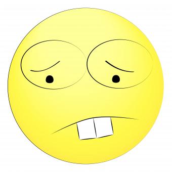 Free Stock Photo of Sad Smiley Face