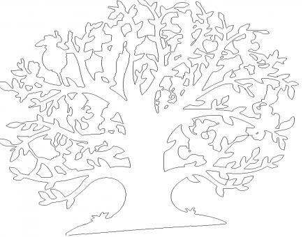Free Stock Photo of Wireframe of Disney Tree