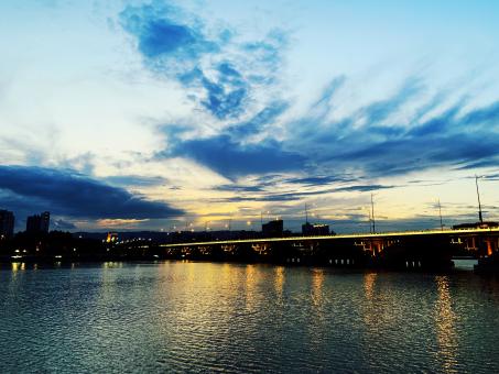 Beautiful bridge at dusk - Free Stock Photo