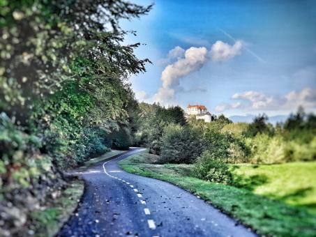Free Stock Photo of Road to the Castle