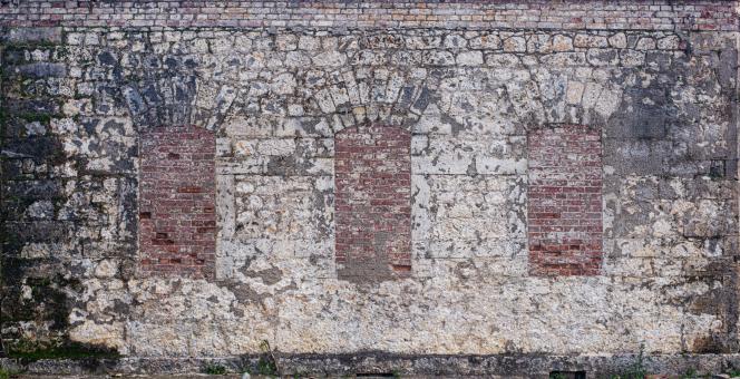 Free Stock Photo of old stone wall