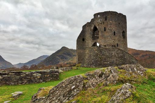 Free Stock Photo of Rugged Ruins of Dolbadarn Castle