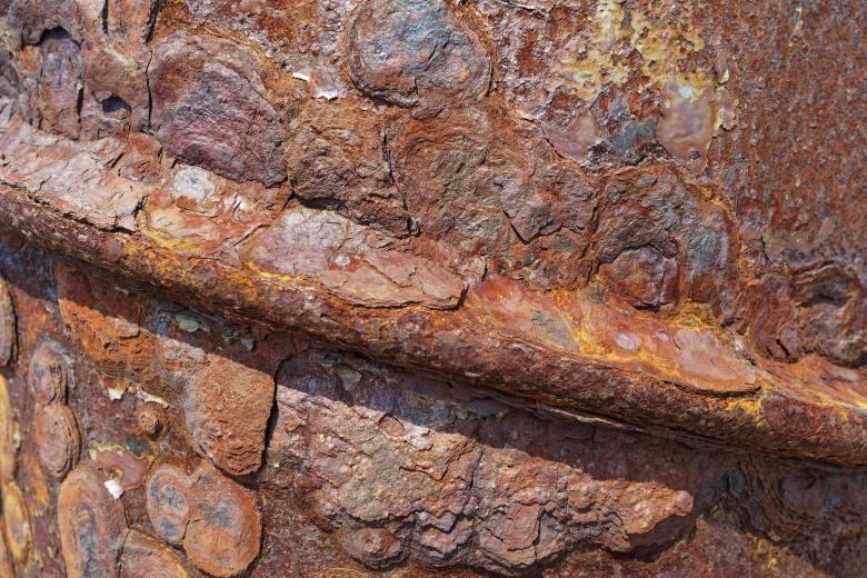 Free stock image of Corrosion of iron created by Geoffrey Whiteway