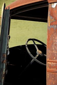 Free Stock Photo of Steering Column of Old Chevrolet at Anti