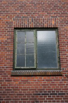 Free Stock Photo of Window on Brick Wall