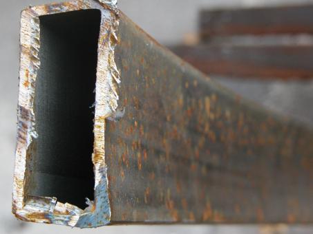 Free Stock Photo of Rusted metal bar closeup