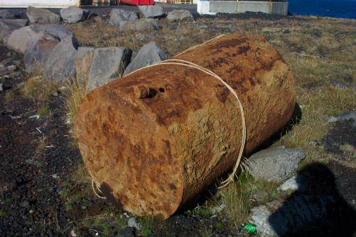Free Stock Photo of Rusted steel tank