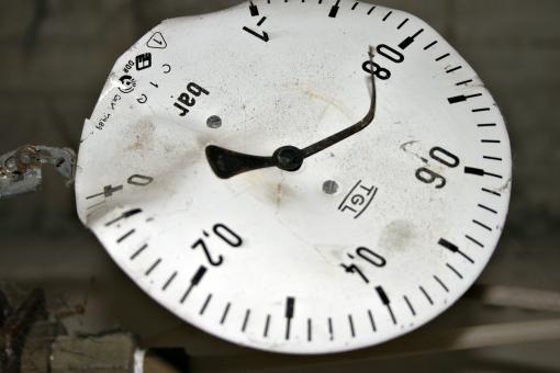 Free Stock Photo of Twisted and Broken Meter