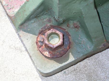 Free Stock Photo of Rusted bolt