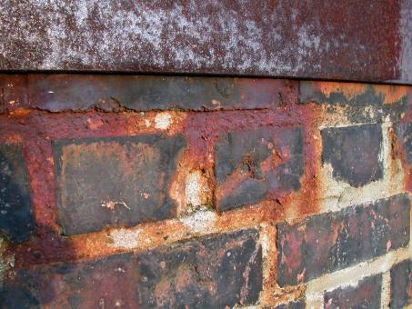 Free Stock Photo of Rusted brick wall
