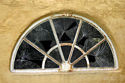 Free Stock Photo of Broken window