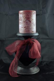 Free Stock Photo of Candleabrum with red decoration