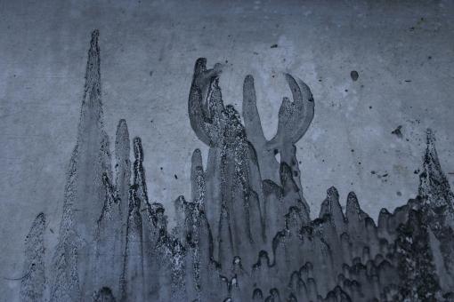 Free Stock Photo of Black paint on metallic surface