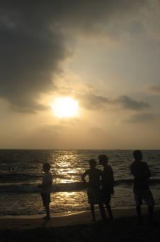 Free Stock Photo of Sunset on the beach