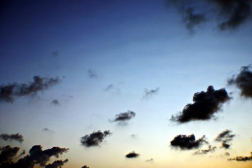 Free Stock Photo of Blue evening sky
