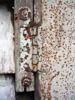 Free Stock Photo of Rusted hinges