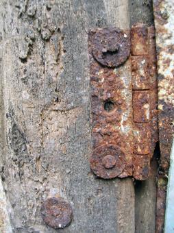 Free Stock Photo of Rusted hinges