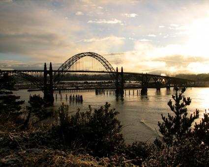Free Stock Photo of Yaquina bay bridge