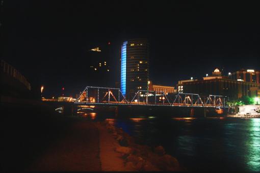 Free Stock Photo of Amway at night