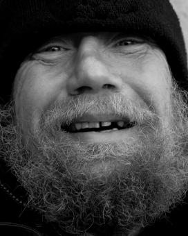 Free Stock Photo of Smiling Homeless