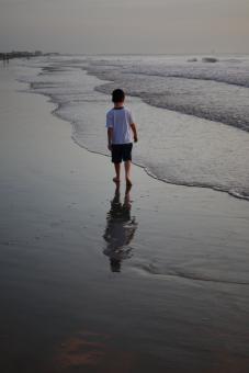 Free Stock Photo of Walk on the beach