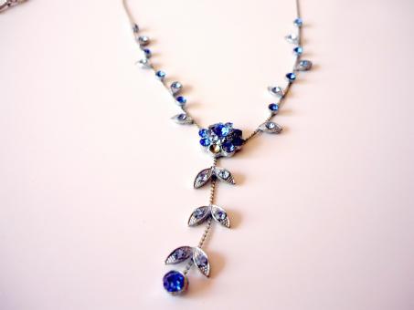 Free Stock Photo of Blue Necklace
