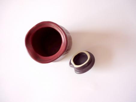 Free Stock Photo of Maroon Sugar Mug