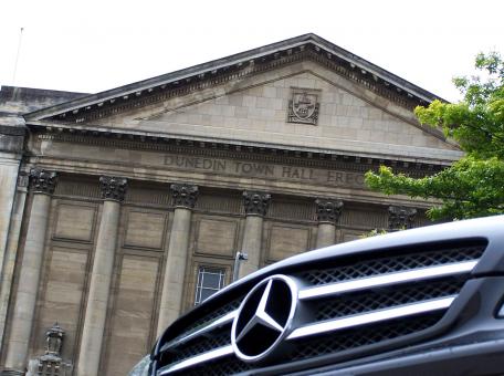 Free Stock Photo of Mercedes CLS 350 at Dunedin Town Hall