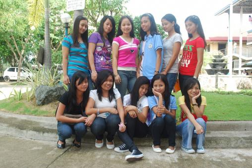 Free Stock Photo of Group of young girls