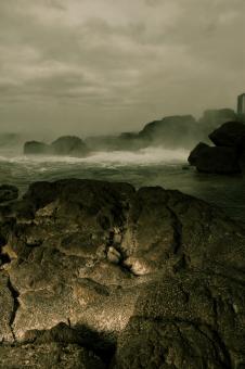 Free Stock Photo of Water meets Ocean