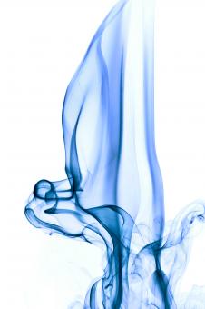 Free Stock Photo of Blue Swirl of Smoke
