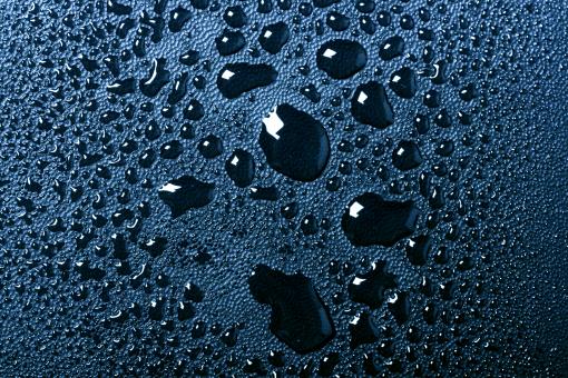 Free Stock Photo of Water drops on dark blue background