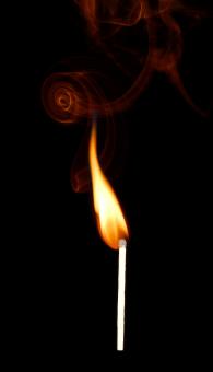 Free Stock Photo of Lid Match and Red Smoke