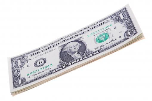 Free Stock Photo of 1 Dollar Bills