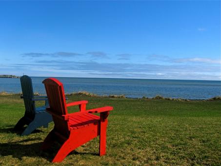 Free Stock Photo of Chair with a view