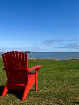 Free Stock Photo of Chair with a view