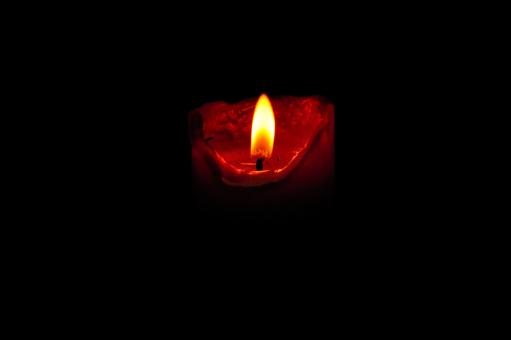 Free Stock Photo of Red candle flame