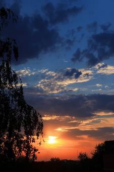 Free Stock Photo of sky at sunset