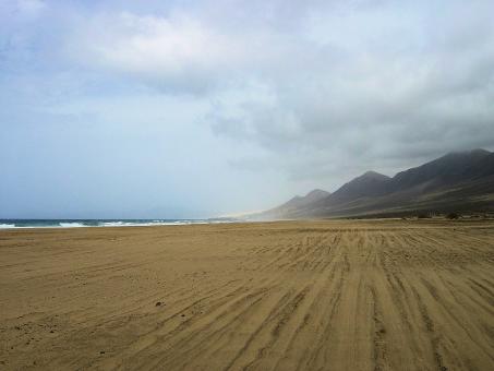 Free Stock Photo of Huge Cofete Beach in Fuerteventura