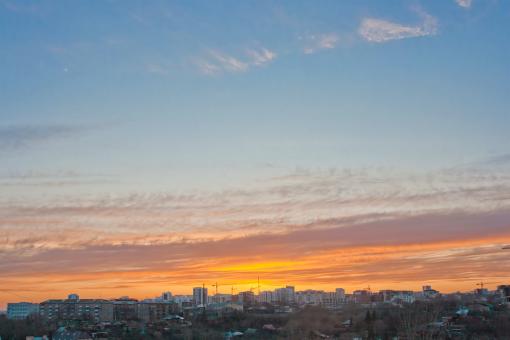 Free Stock Photo of sunset sky
