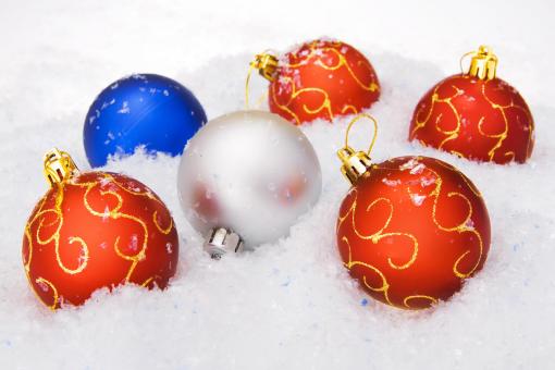 Free Stock Photo of Christmas balls