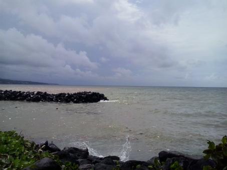 Free Stock Photo of Cloudy View of The Ocean