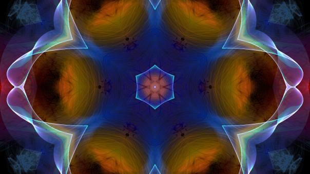 Free Stock Photo of Abstract Fractal Art Wallpaper