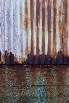 Free Stock Photo of Rusted Corrugated Metal Texture